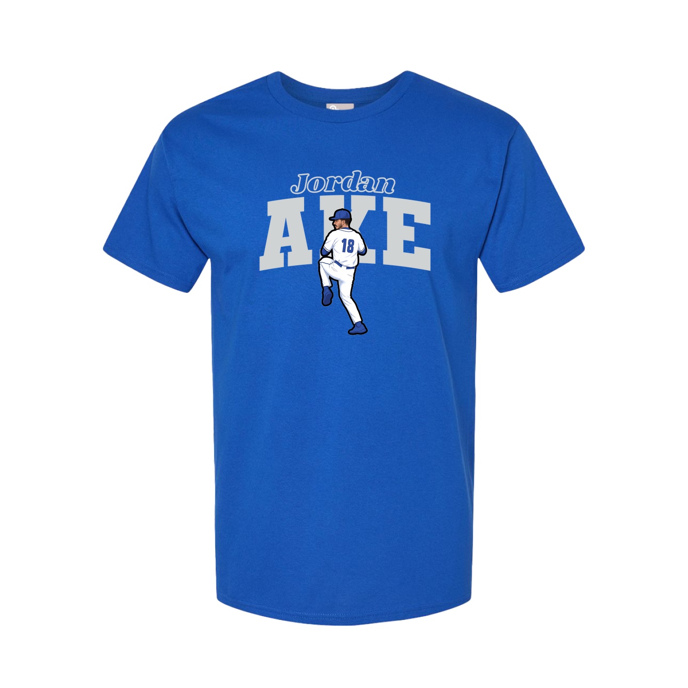 Youth Tee — Name Arch in Royal