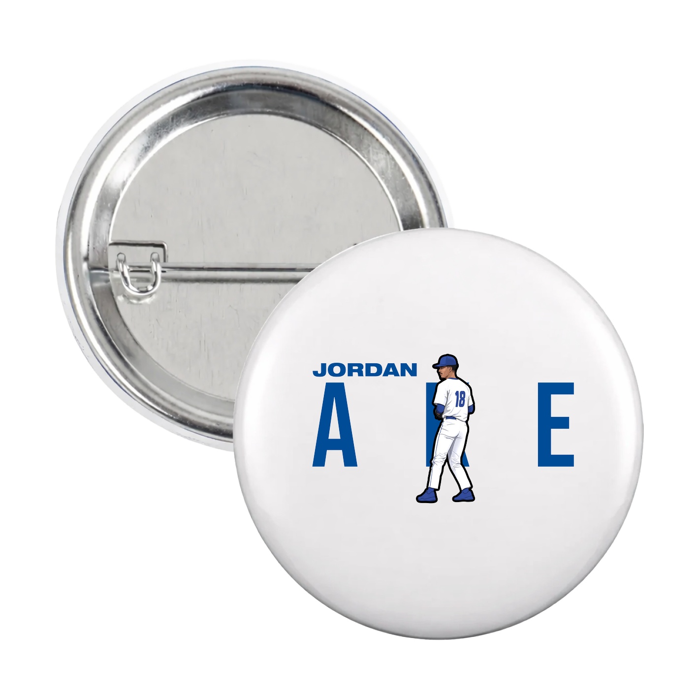 Game Day Button — Player Name in White