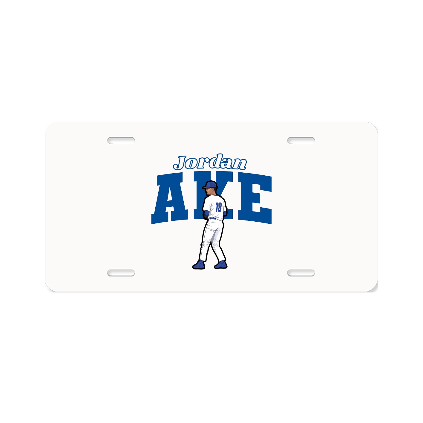License Plate — Name Arch in Classic