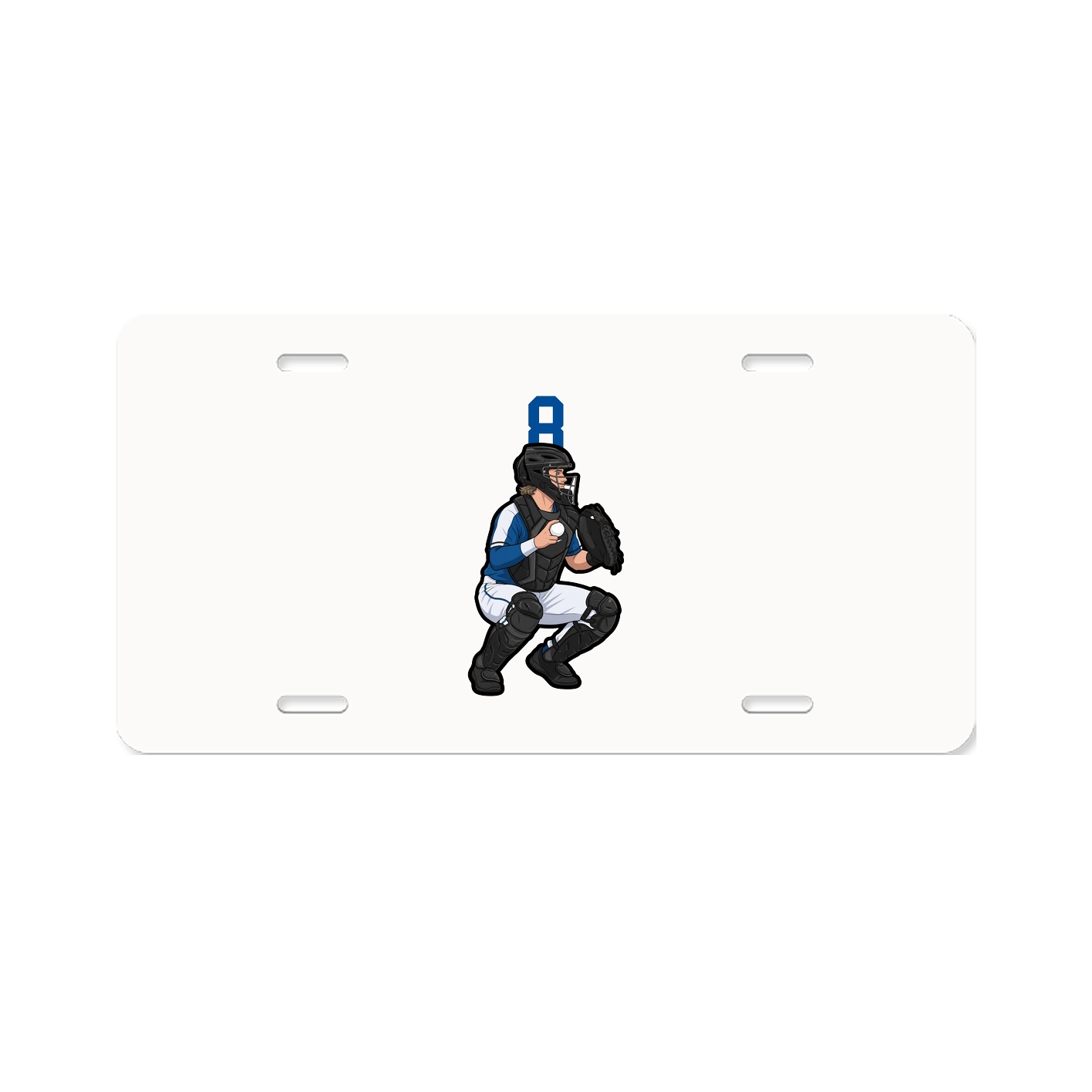 License Plate — Number Top in Classic