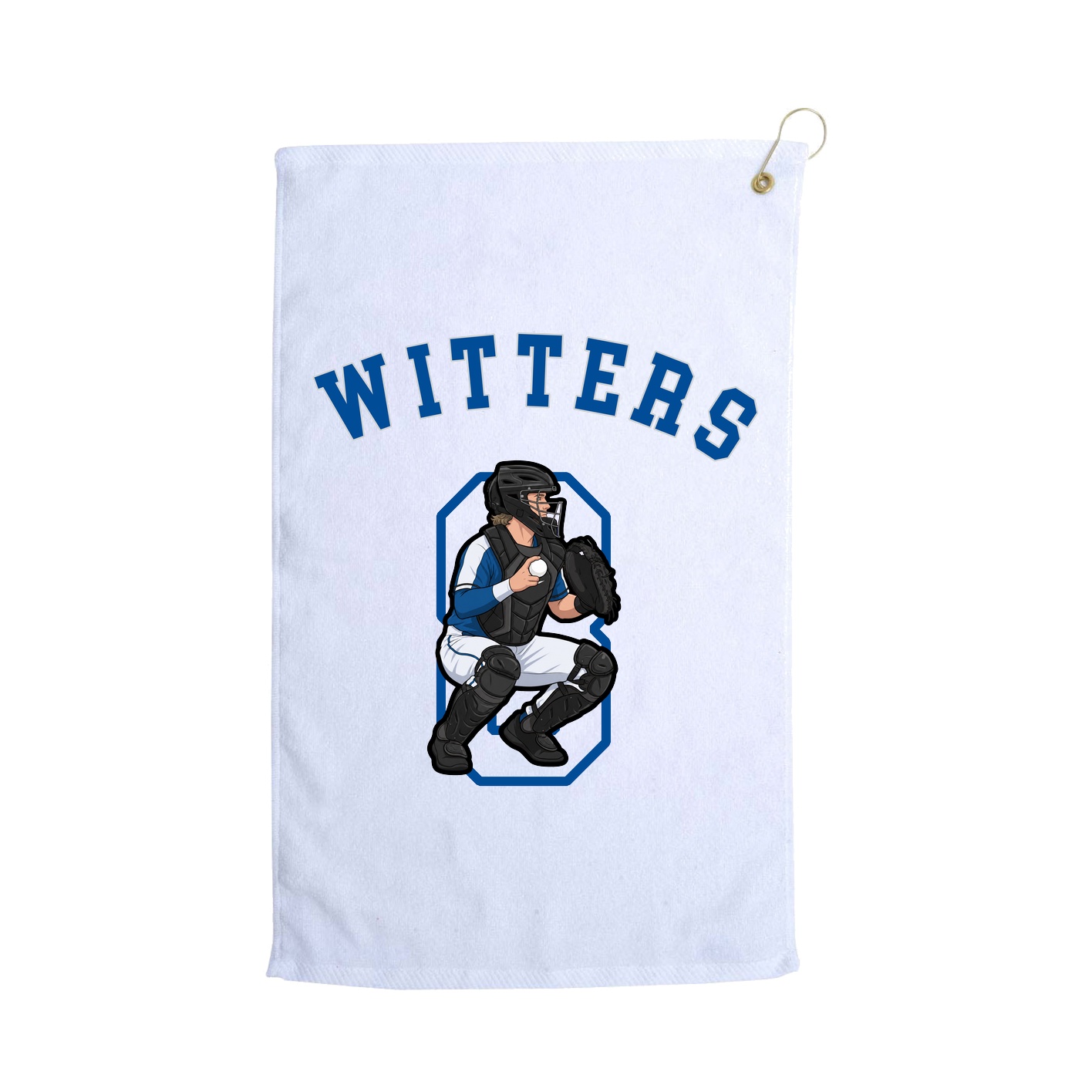 Golf Towel — Shirsey Arch in White