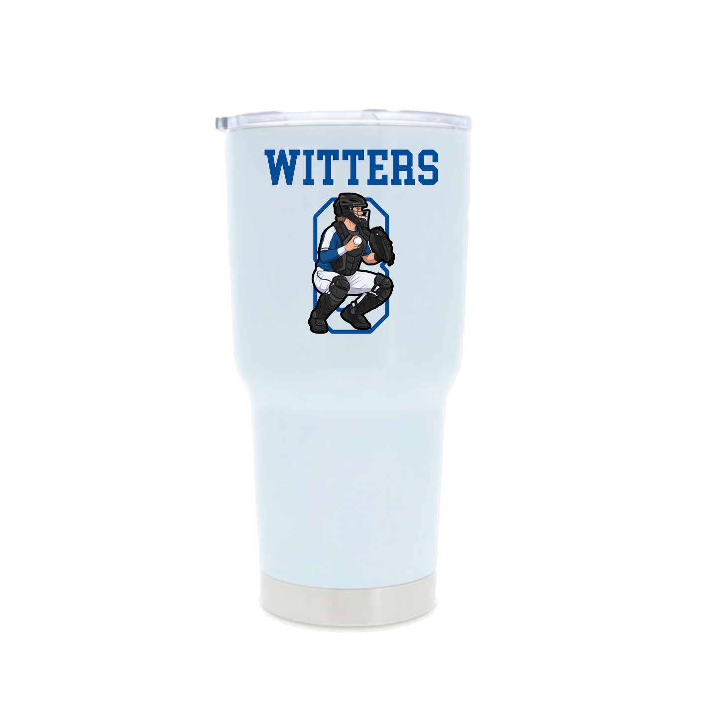 30oz Stainless Steel Tumbler — Shirsey in White