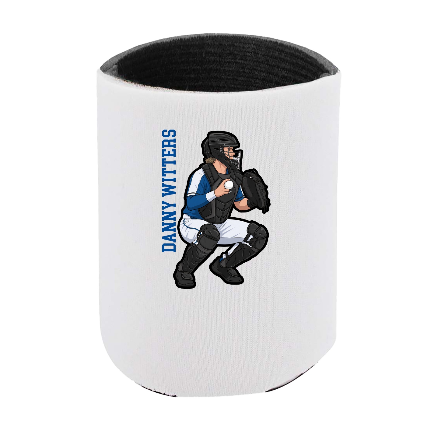 Can Holder — Name Vertical in White