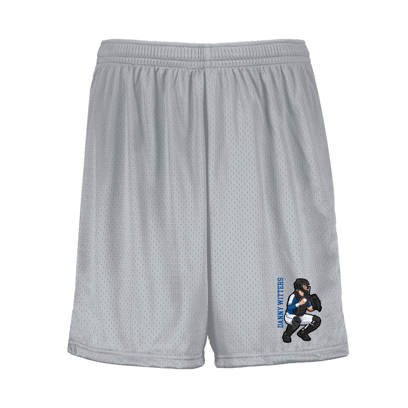 Shorts — Name Vertical in Silver