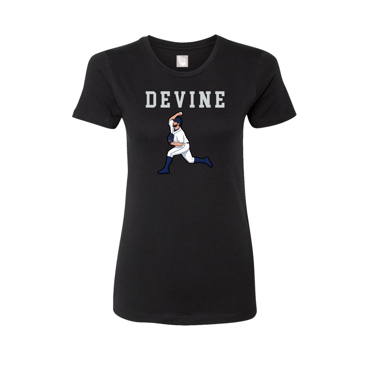 Fitted Women's Tee — Shirsey in Black