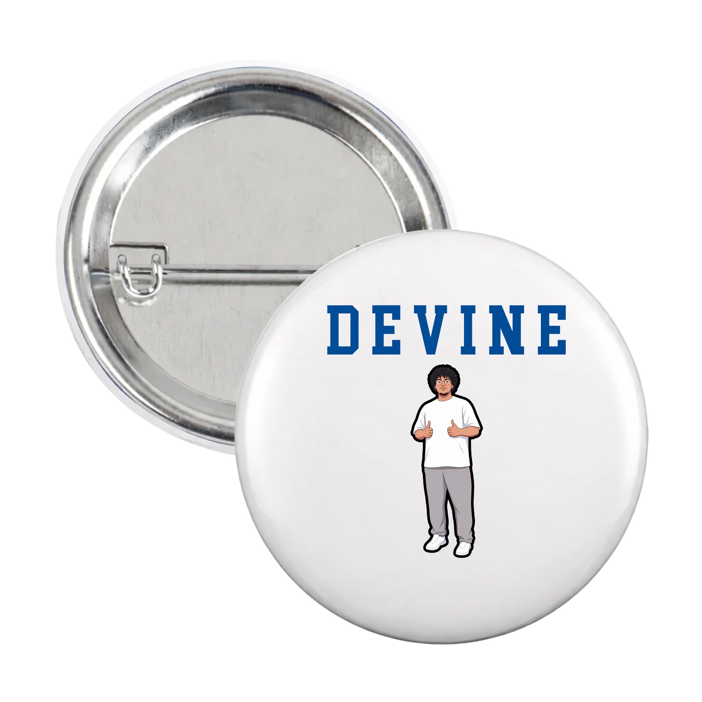 Game Day Button — Shirsey in White