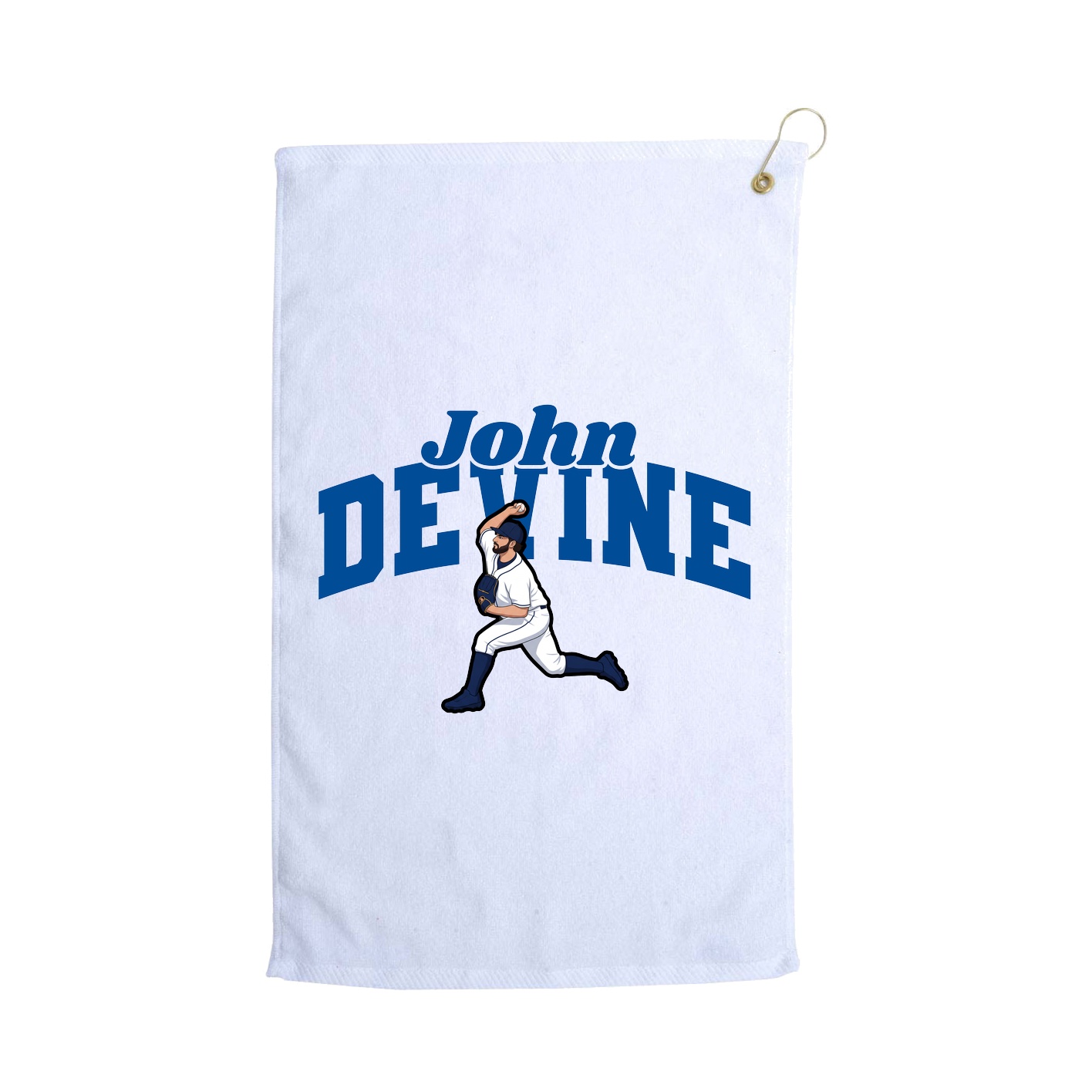 Golf Towel — Signature Arch in White
