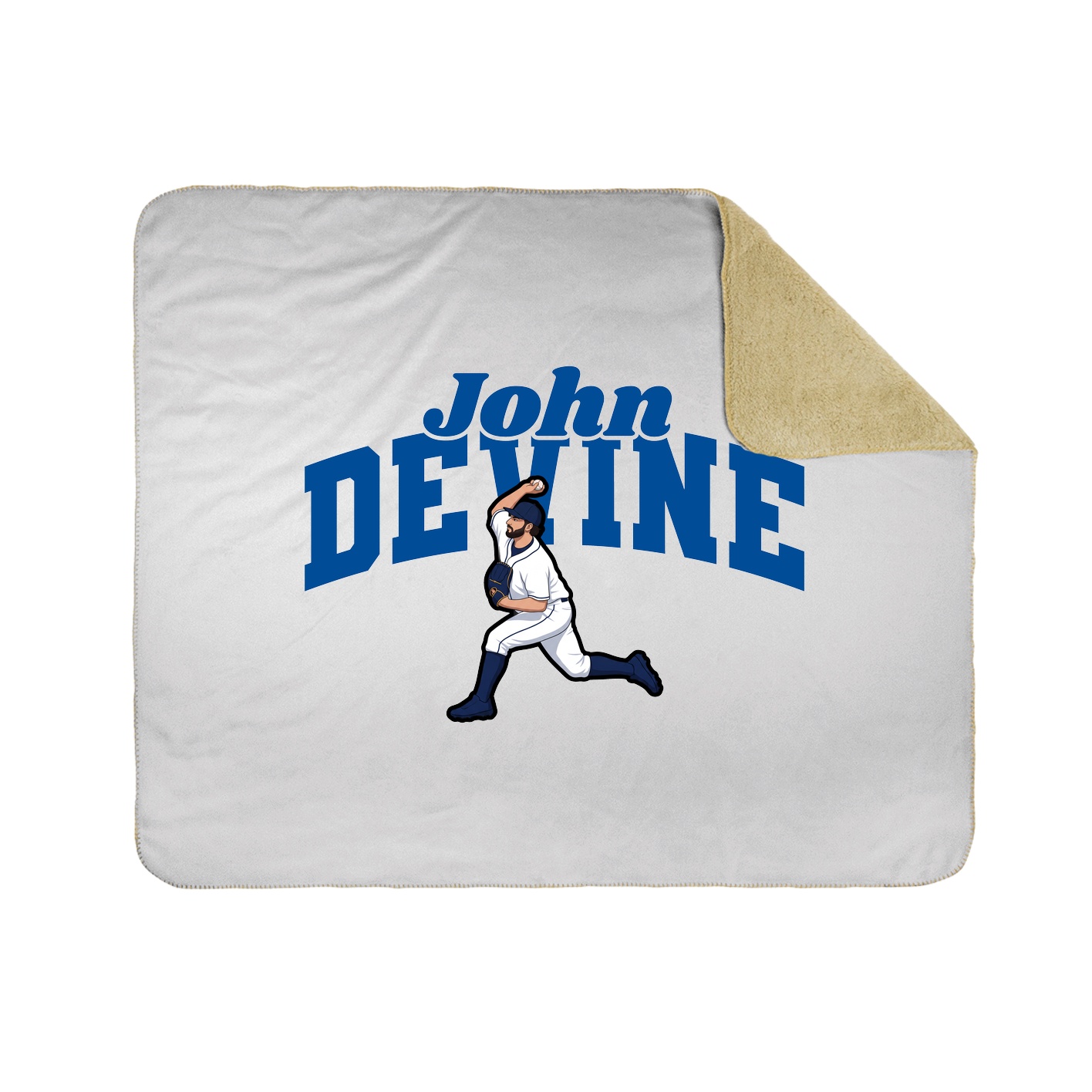 Throw Blanket — Signature Arch in White