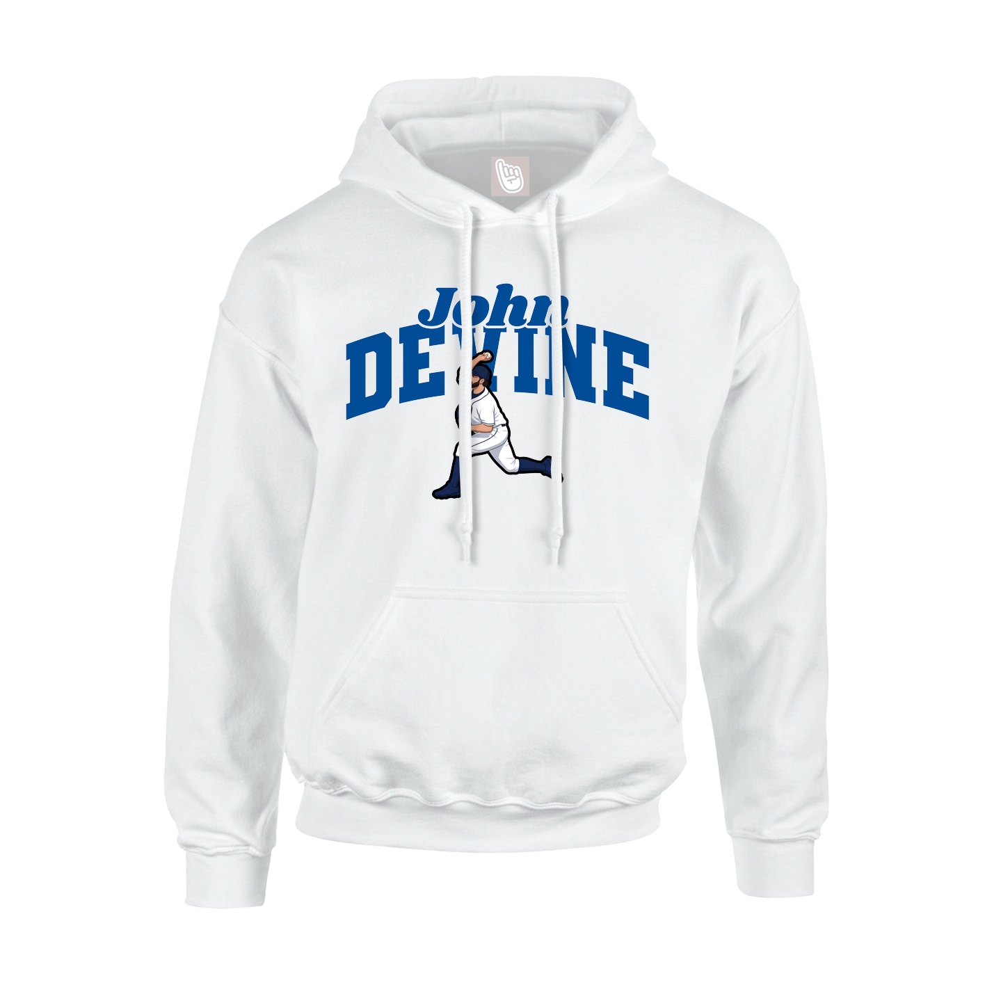 Hoodie — Signature Arch in White