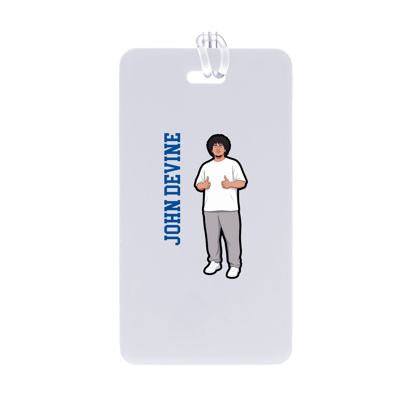 Bag Tag — Name Vertical in Classic