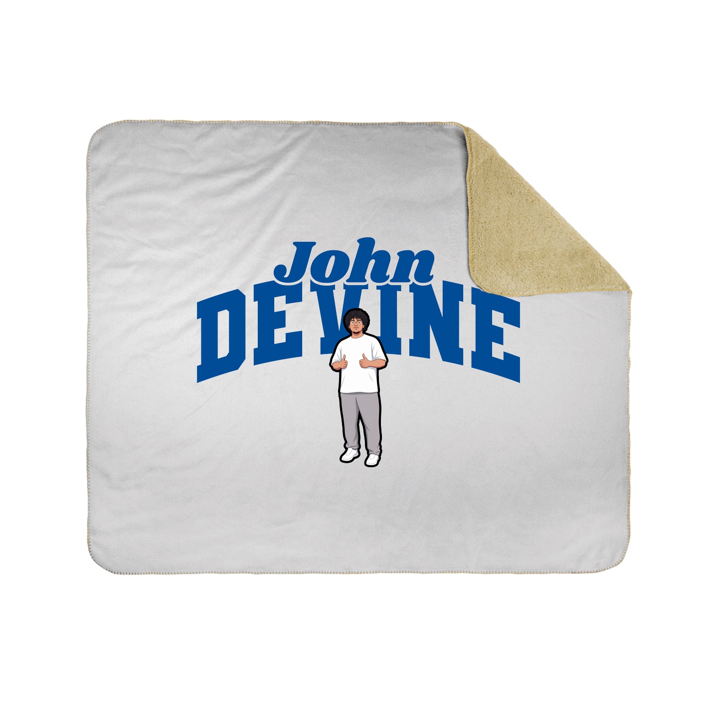 Throw Blanket — Signature Arch in White