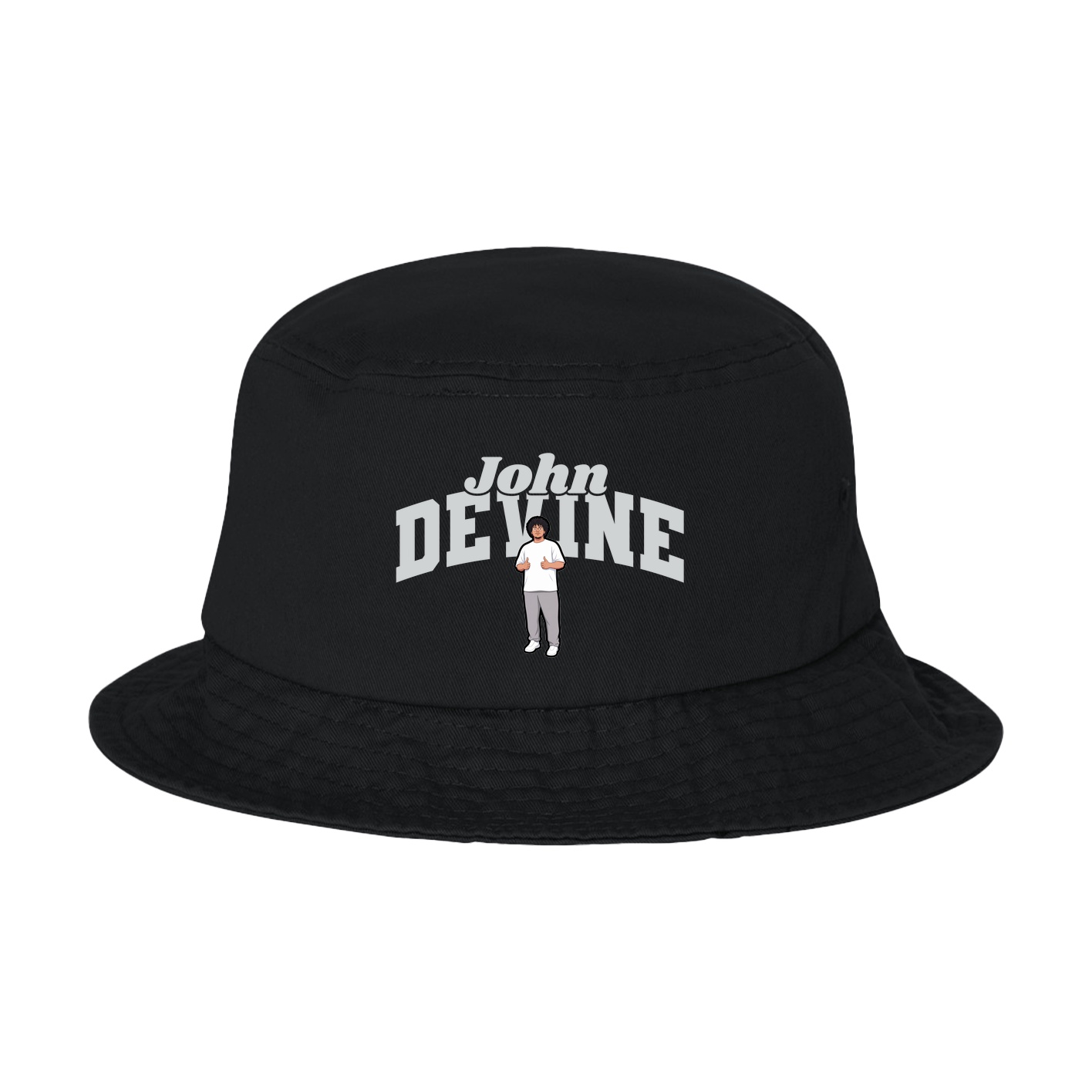 Bucket Cap — Signature Arch in Black