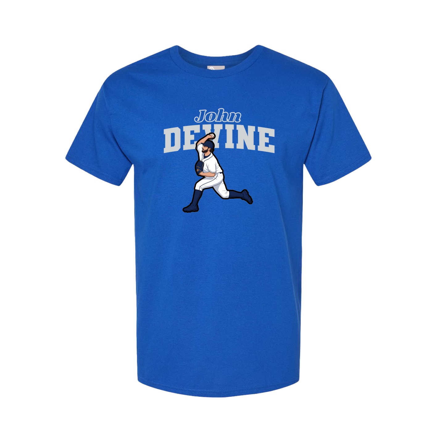 Youth Tee — Name Arch in Royal