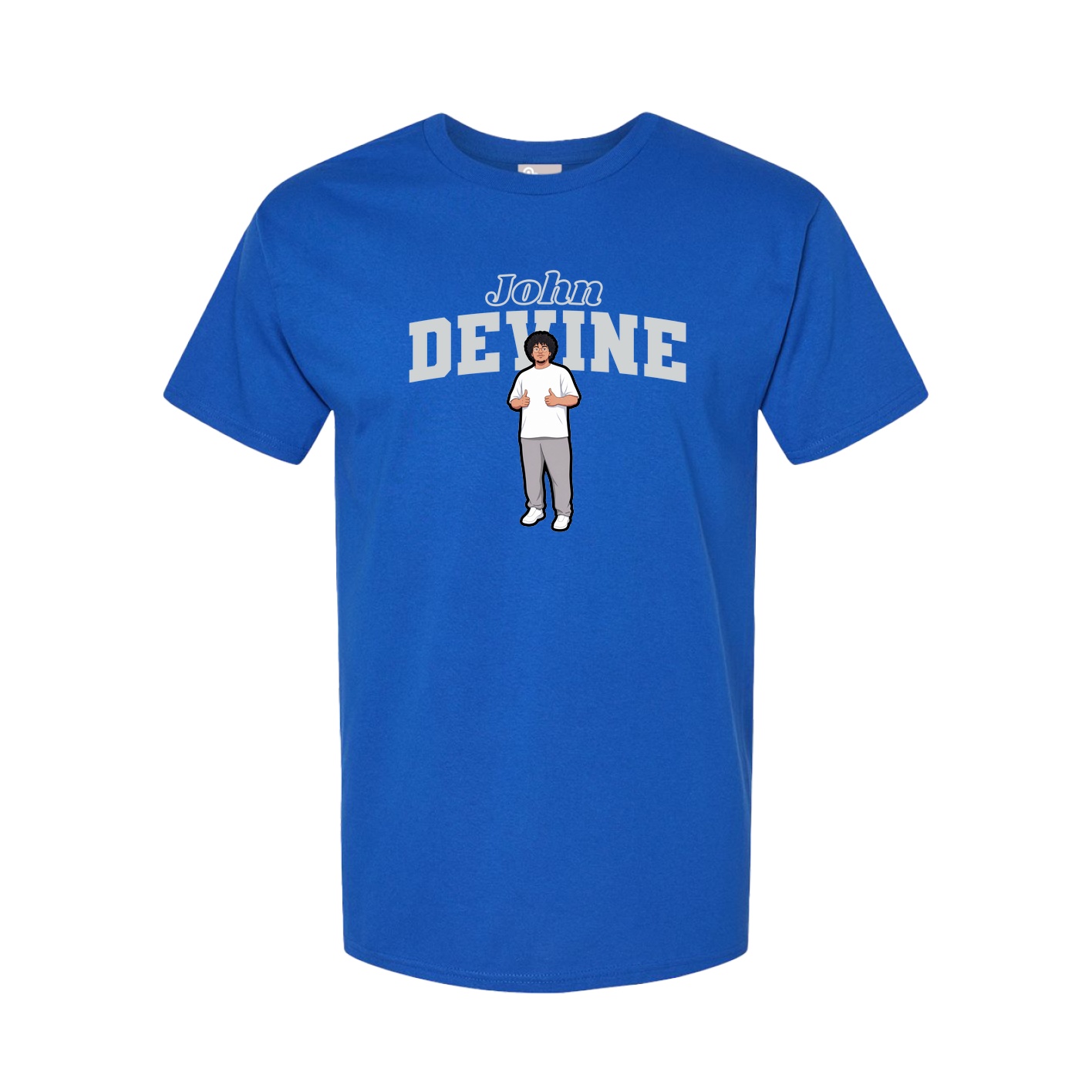 Youth Tee — Name Arch in Royal