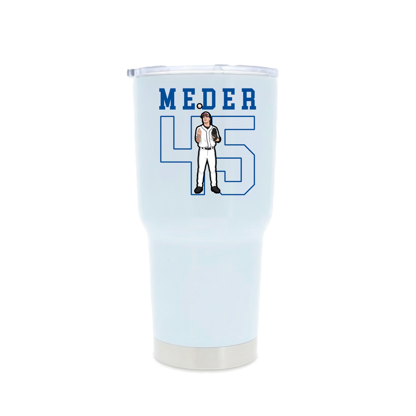 30oz Stainless Steel Tumbler — Shirsey in White