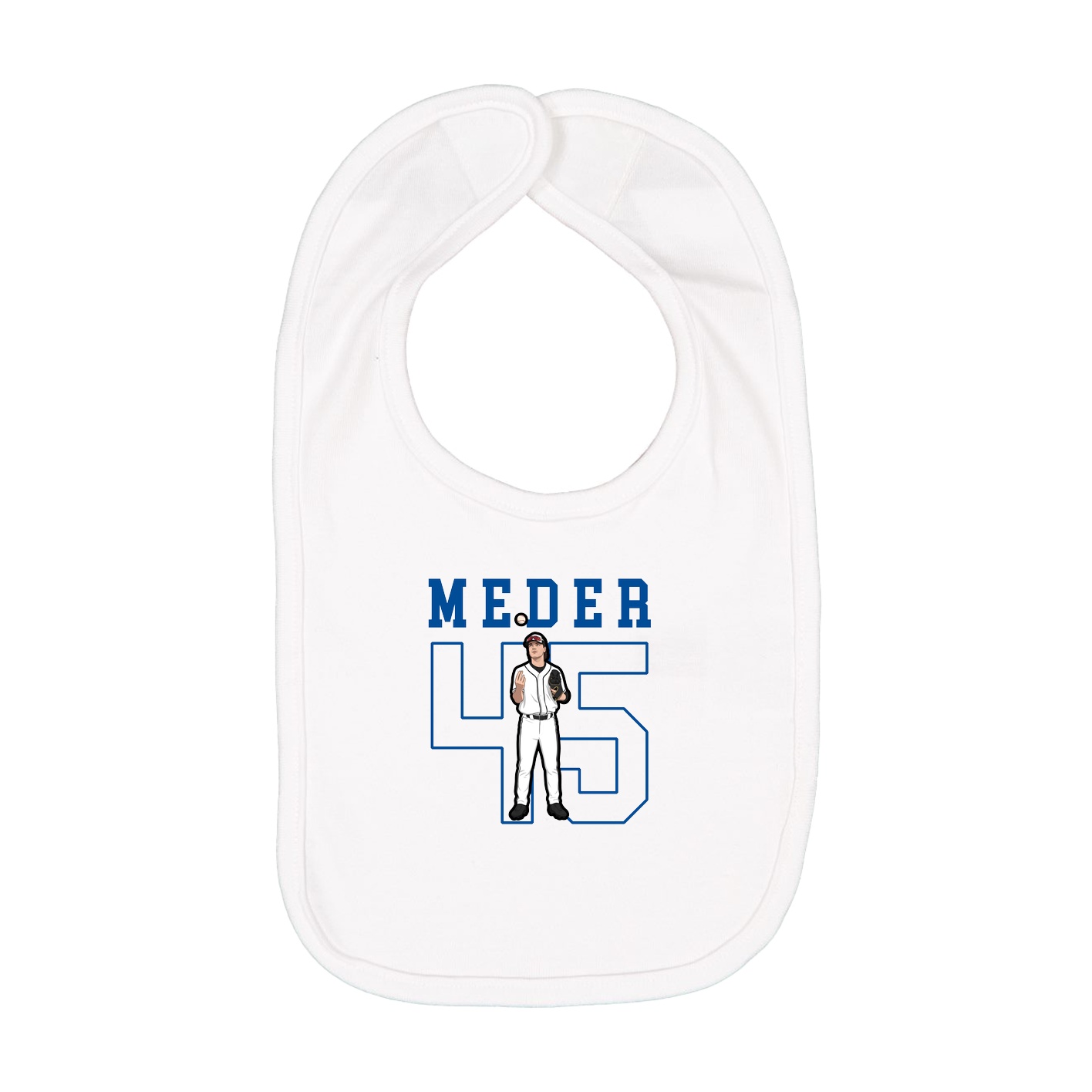 Infant Bib — Shirsey in White