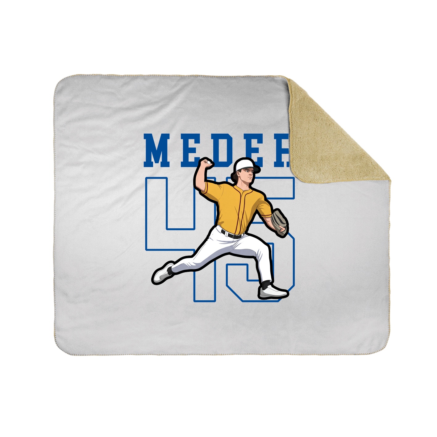 50x60 Sherpa Lined Throw Blanket