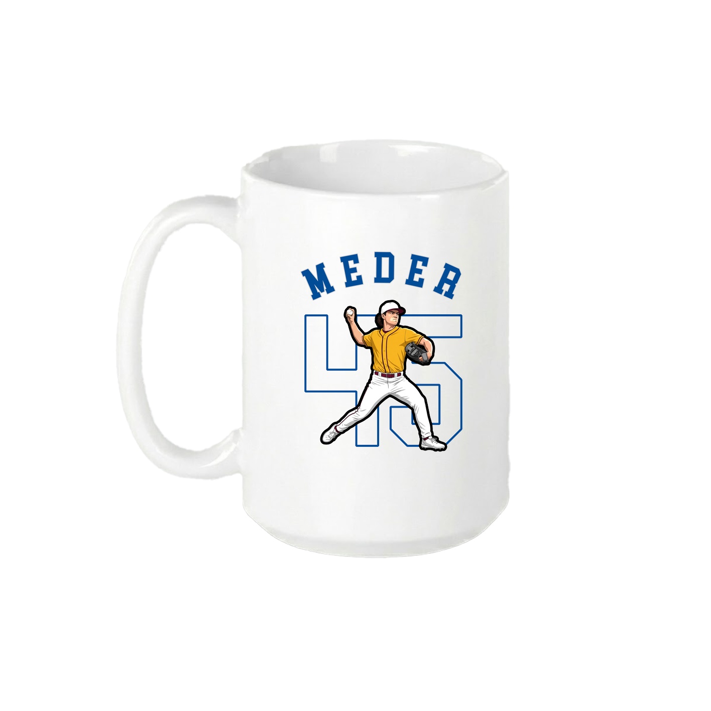 15oz Coffee Mug — Shirsey Arch in White