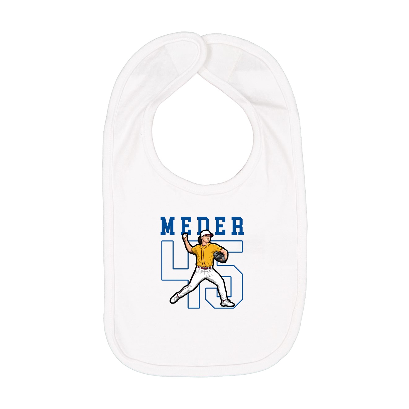 Infant Bib — Shirsey in White