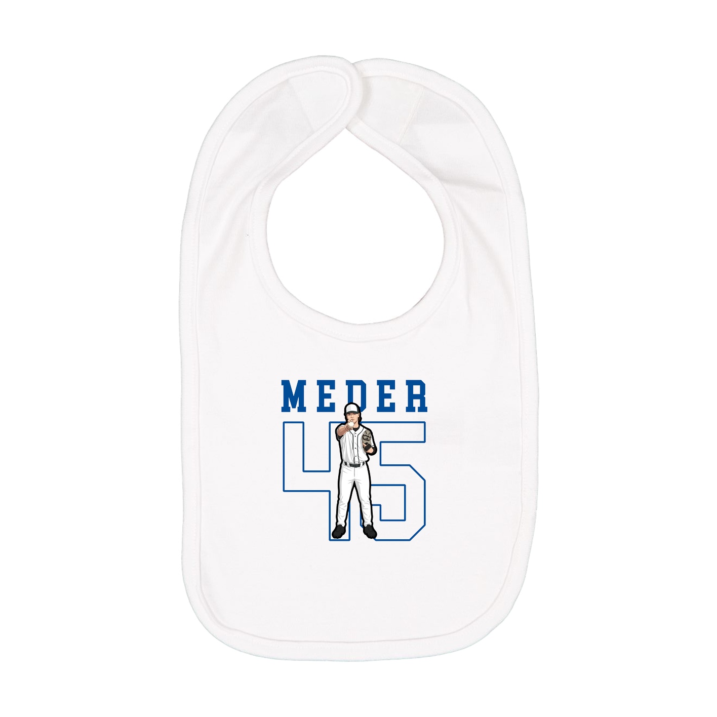 Infant Bib — Shirsey in White