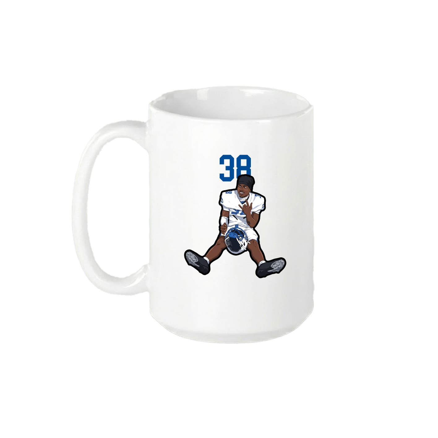15oz Coffee Mug — Number Top in White