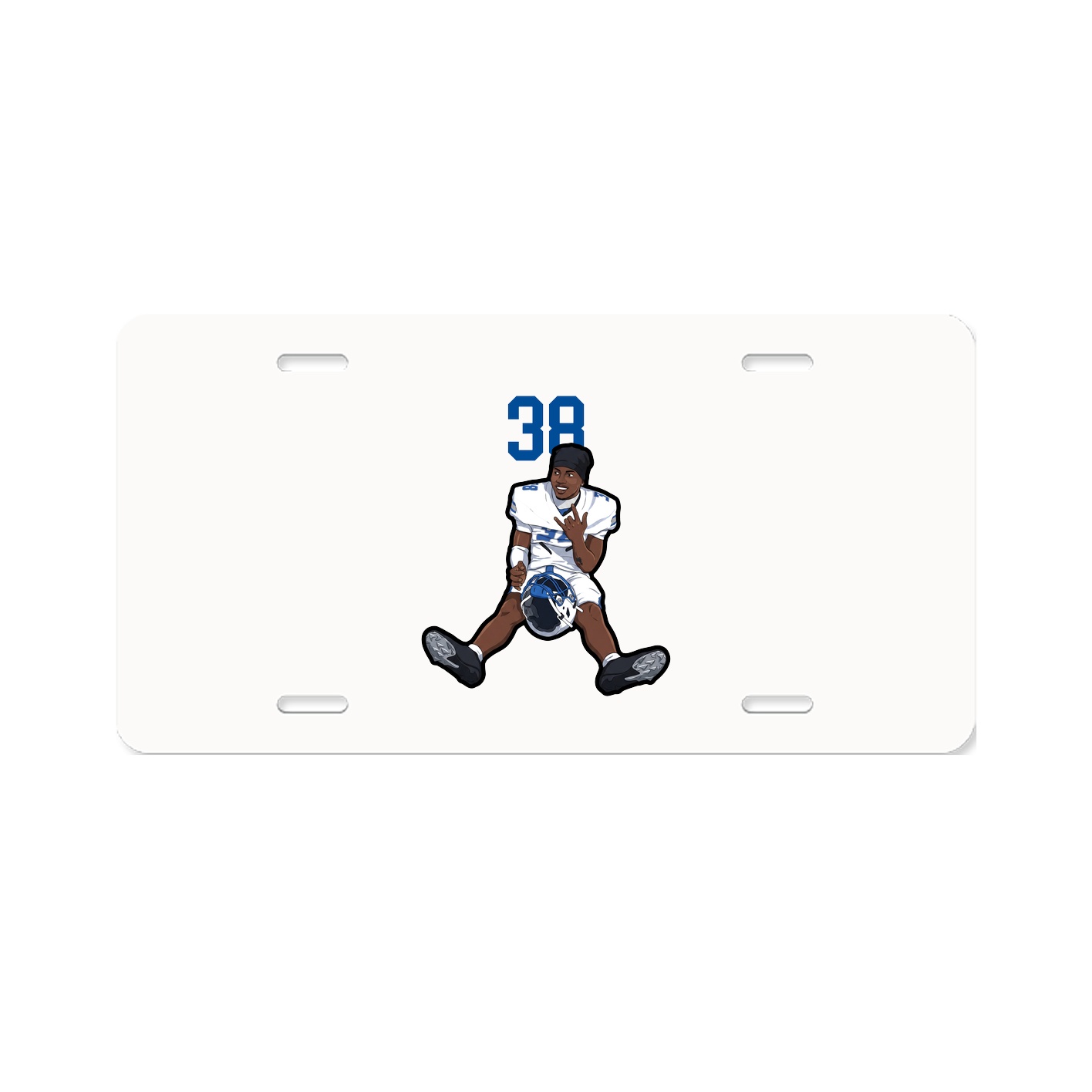 License Plate — Number Top in Classic