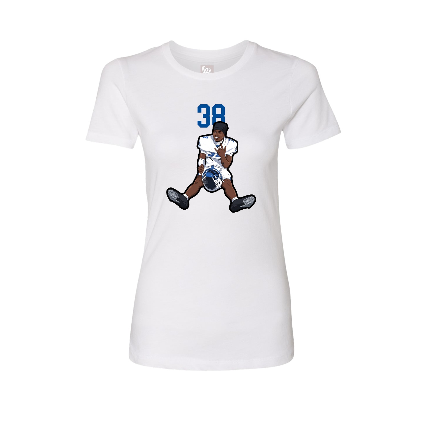 Womens Tee — Number Top in White