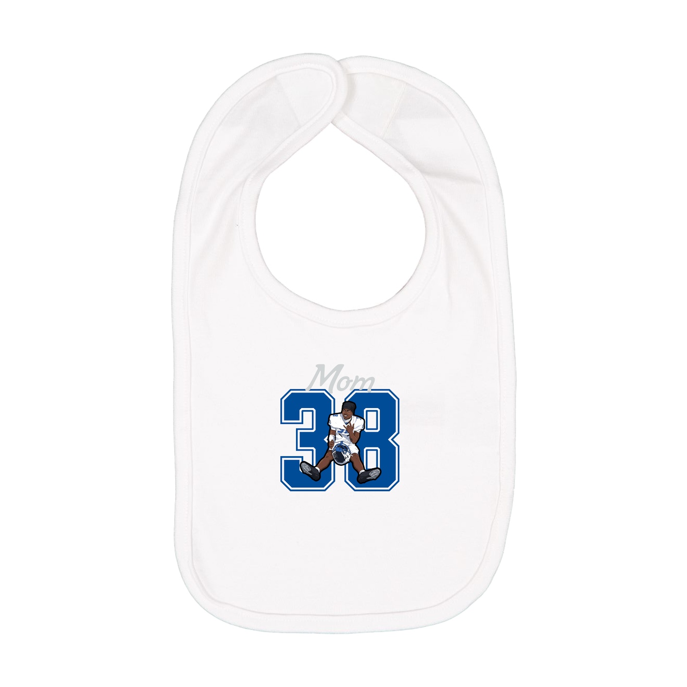 Infant Bib — Mothers Day Shirsey in White