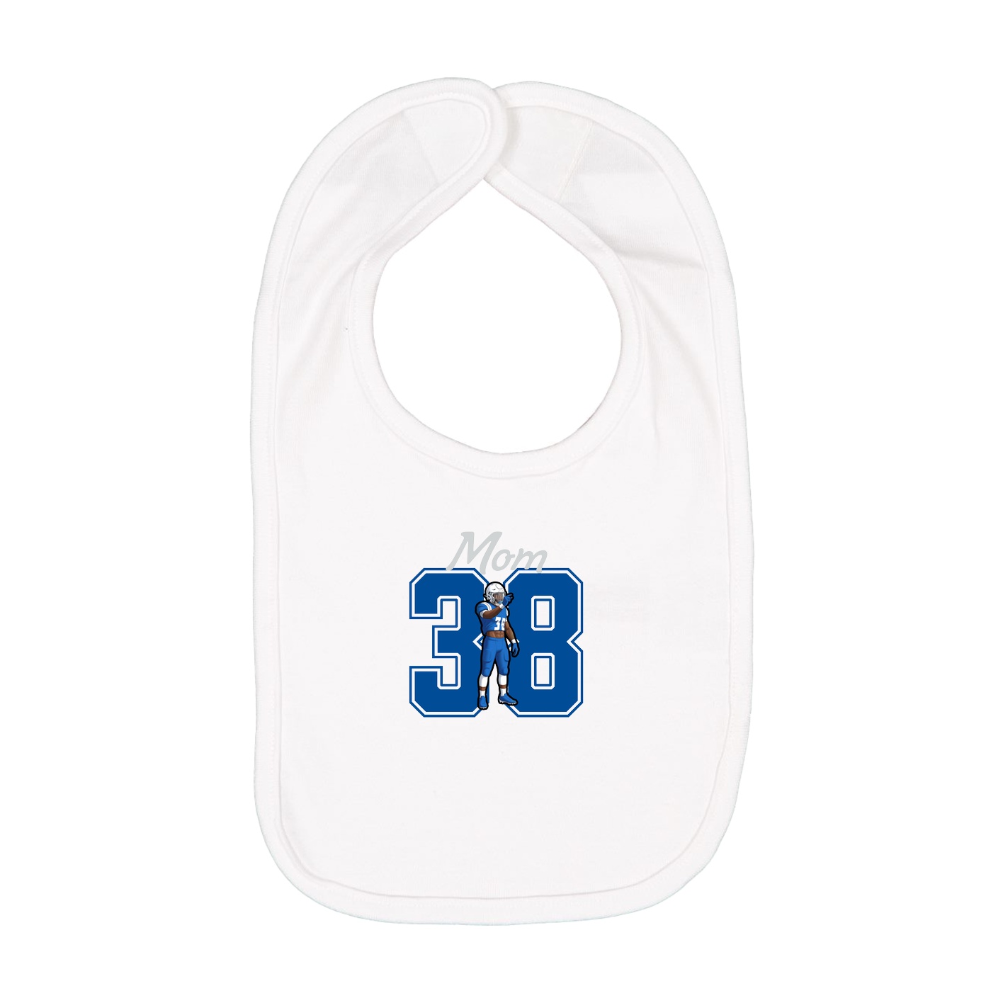 Infant Bib — Mothers Day Shirsey in White