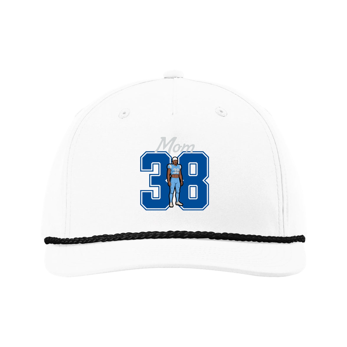 Five-Panel Classic Rope Cap — Mothers Day Shirsey in White