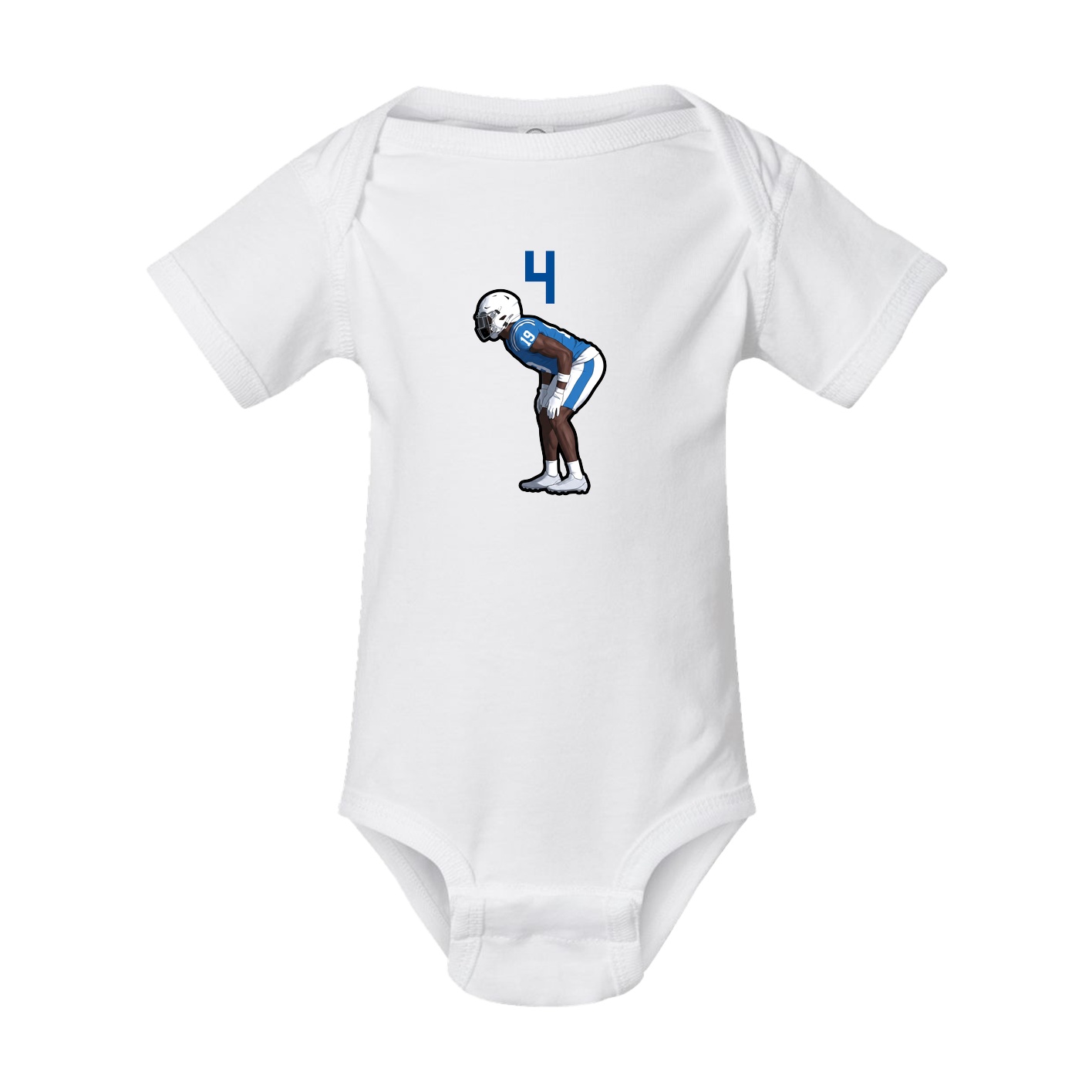 Baby Onesie — Number Top in White