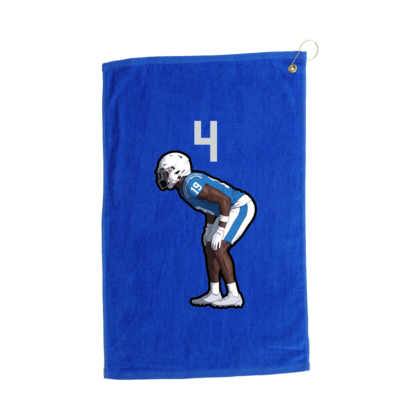 Golf Towel — Number Top in Royal