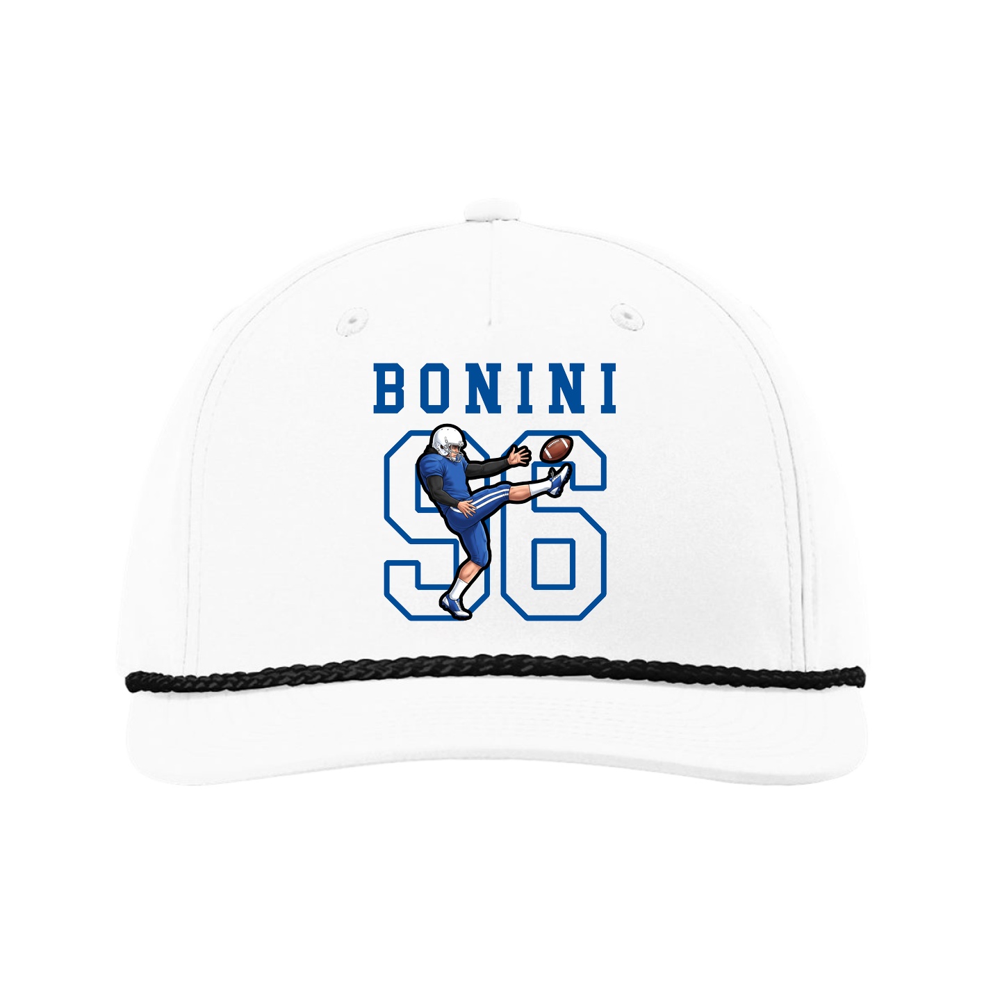 Five-Panel Classic Rope Cap — Shirsey in White