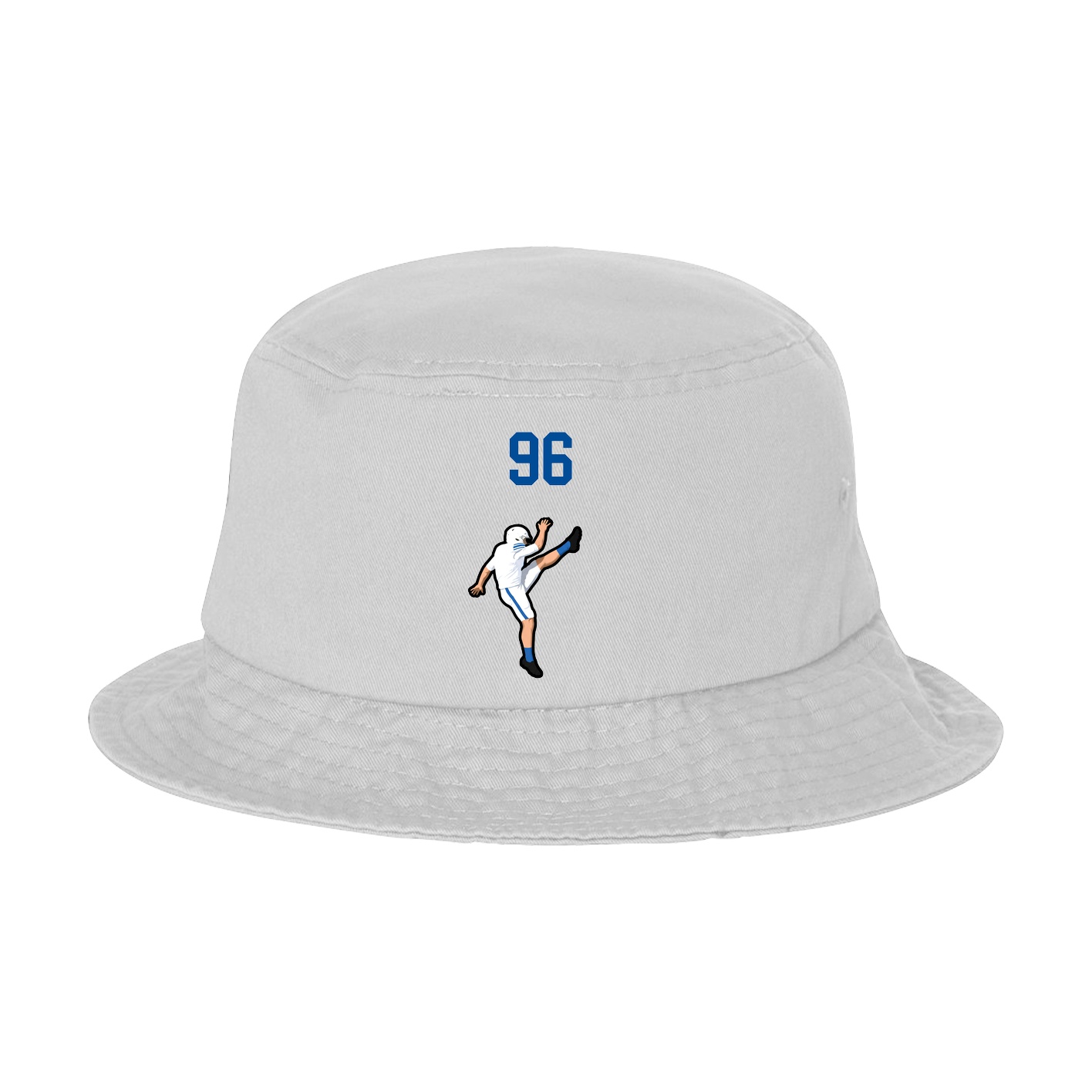 Bucket Cap — Number Top in White