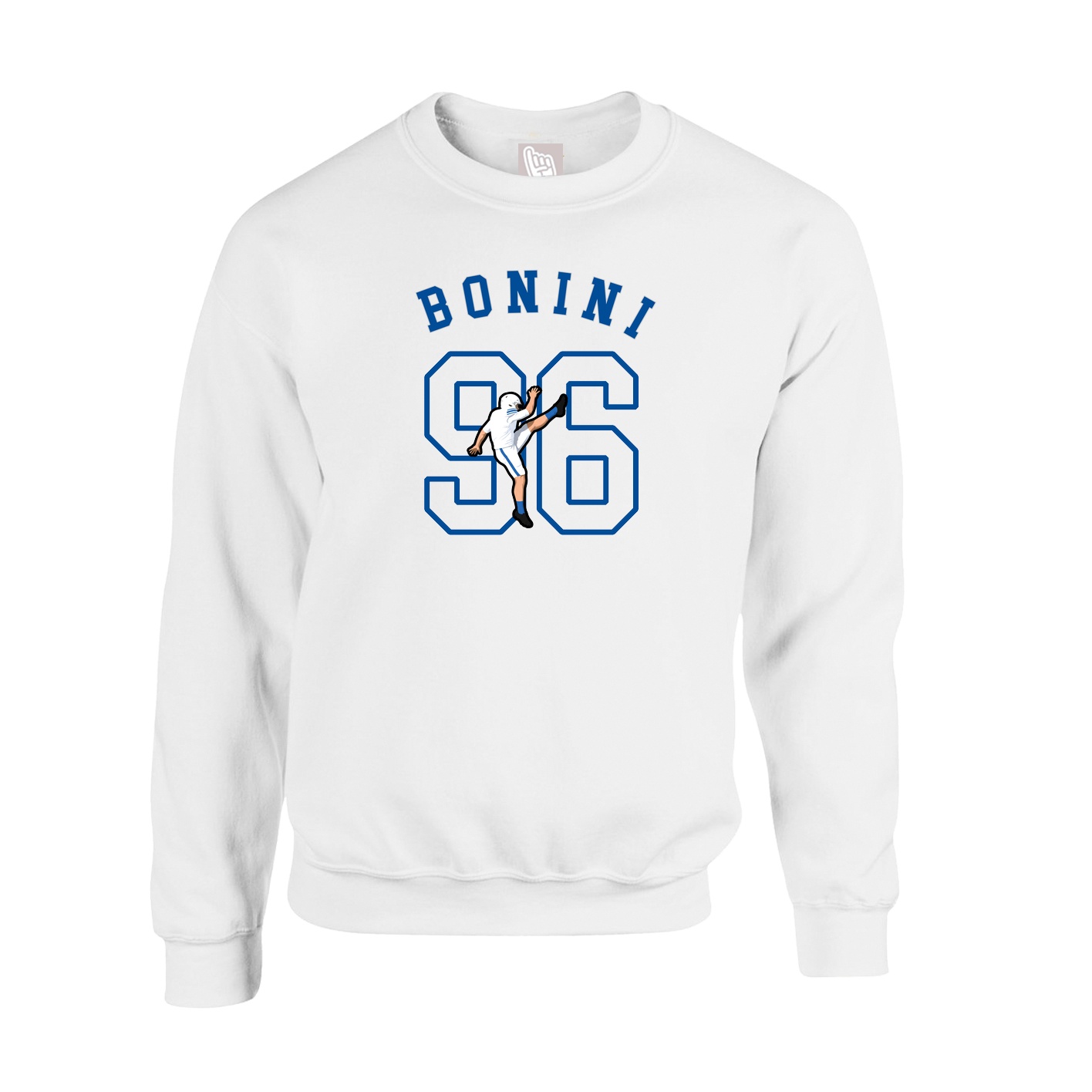 Fleece Crew — Shirsey Arch in White
