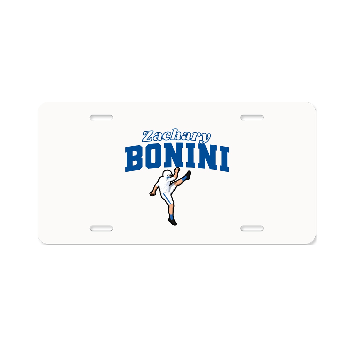 License Plate — Name Arch in Classic