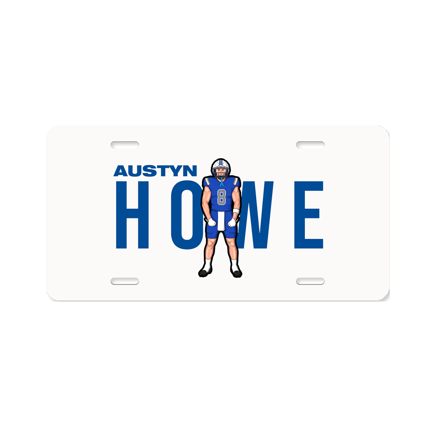 License Plate — Player Name in Classic