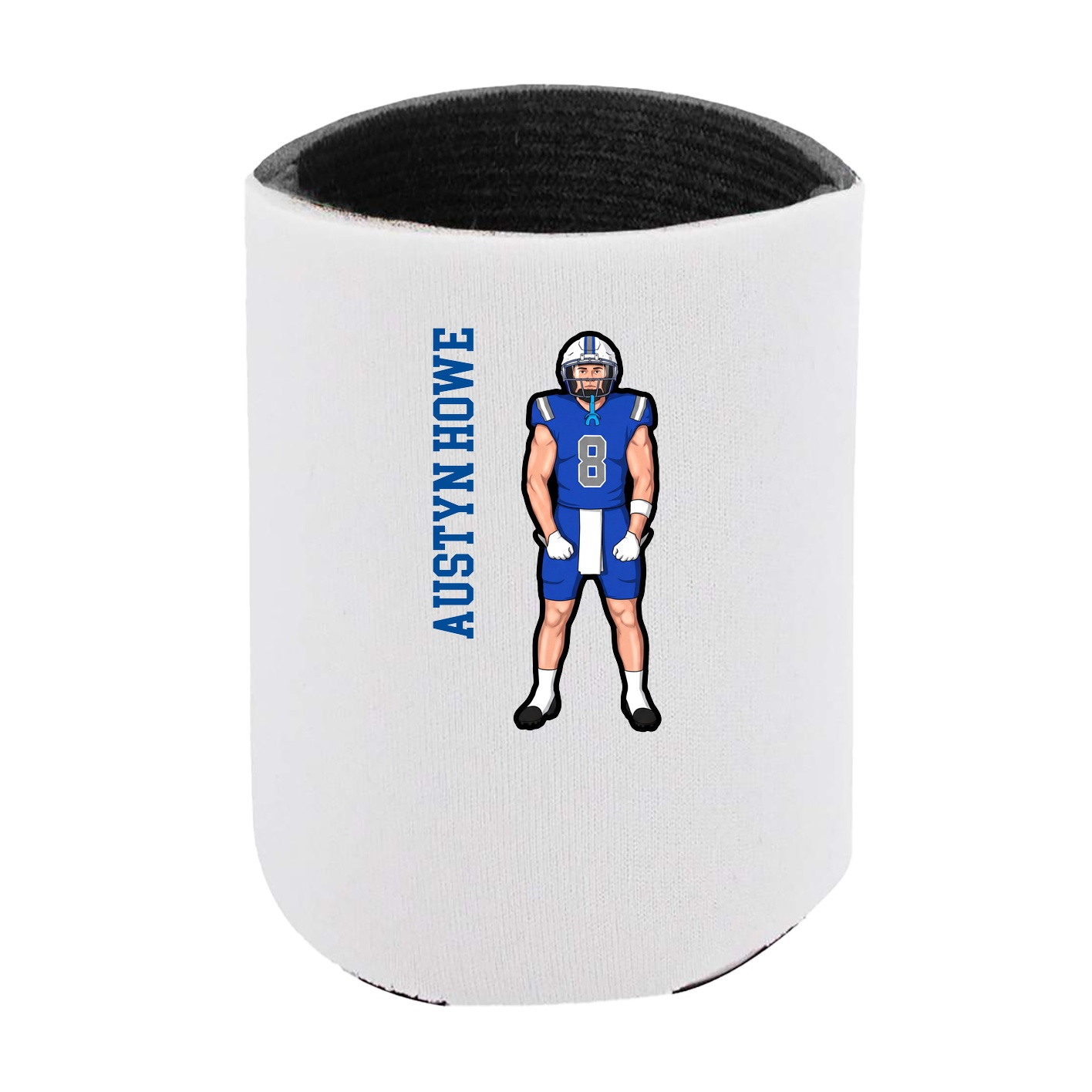 Can Holder — Name Vertical in White
