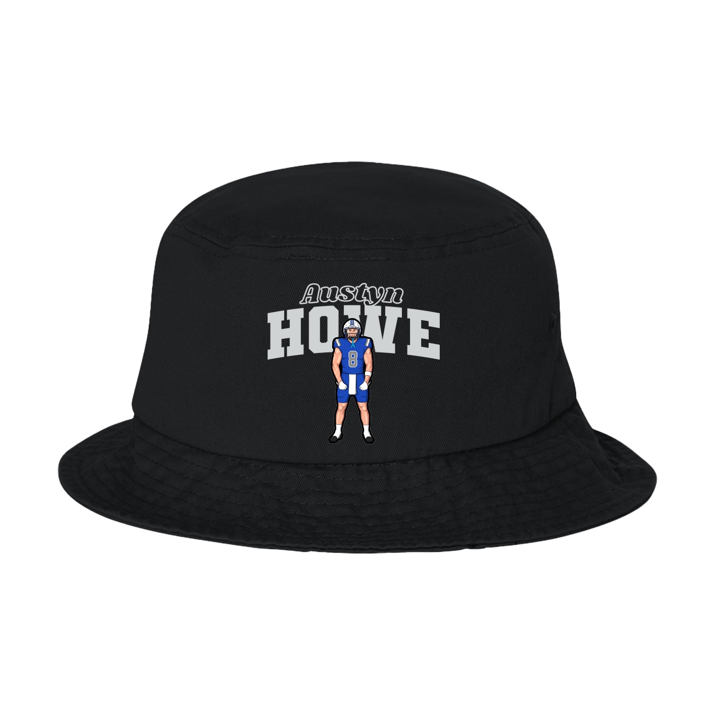Bucket Cap — Name Arch in Black