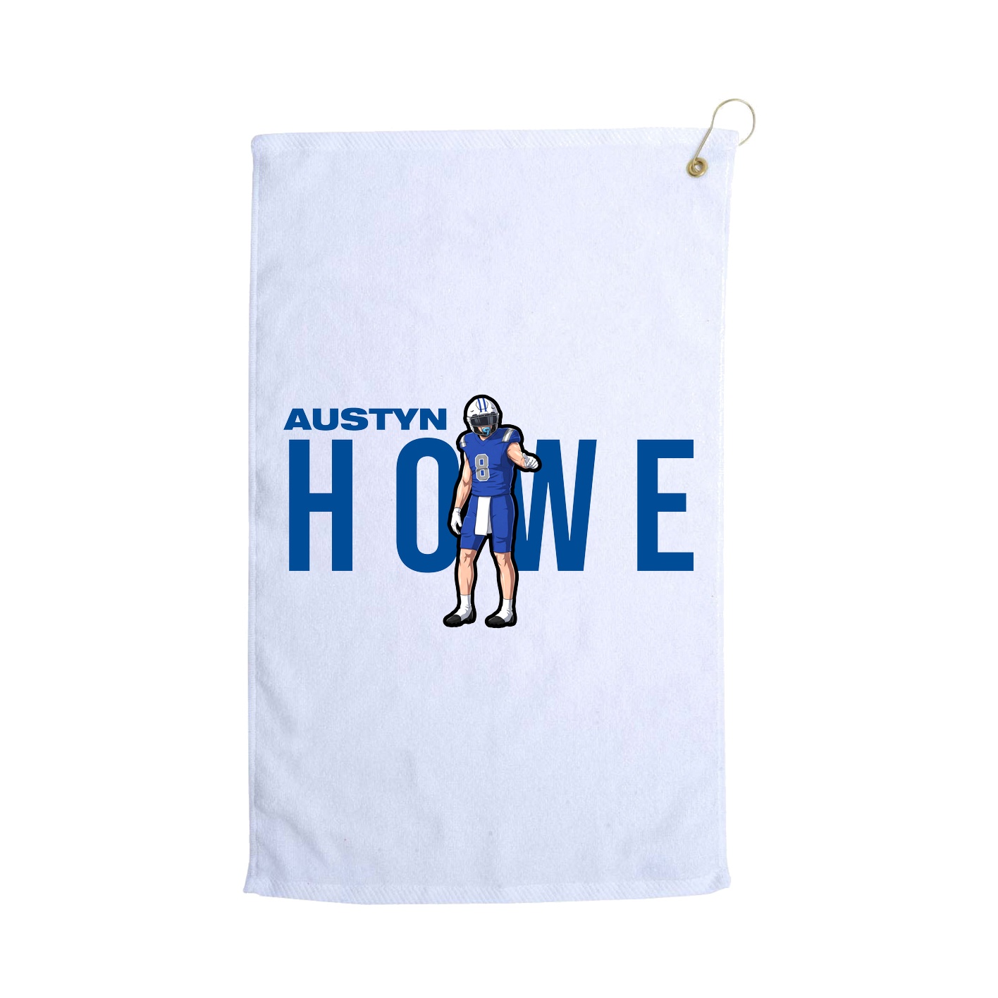 Golf Towel — Player Name in White