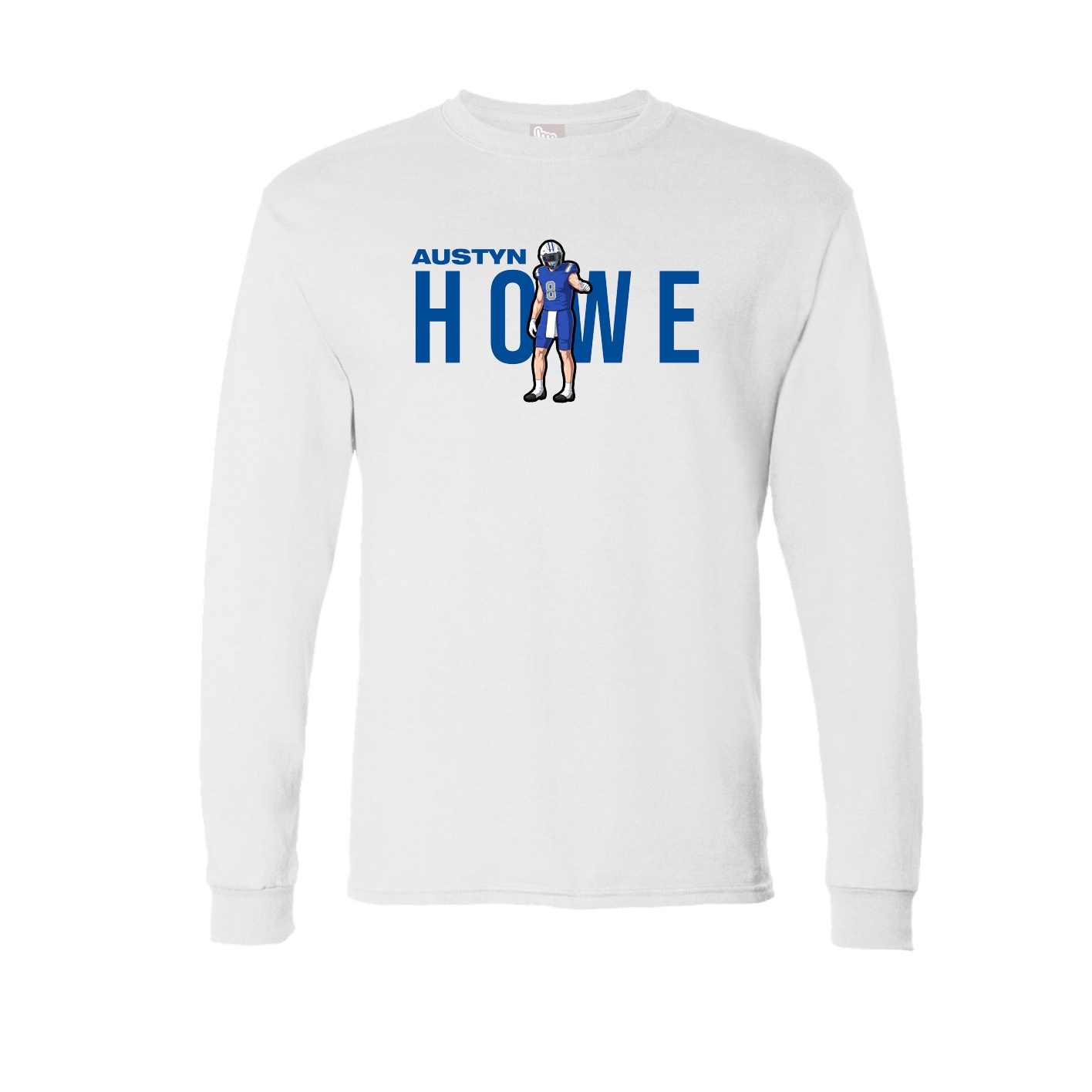 Long Sleeve Tee — Player Name in White