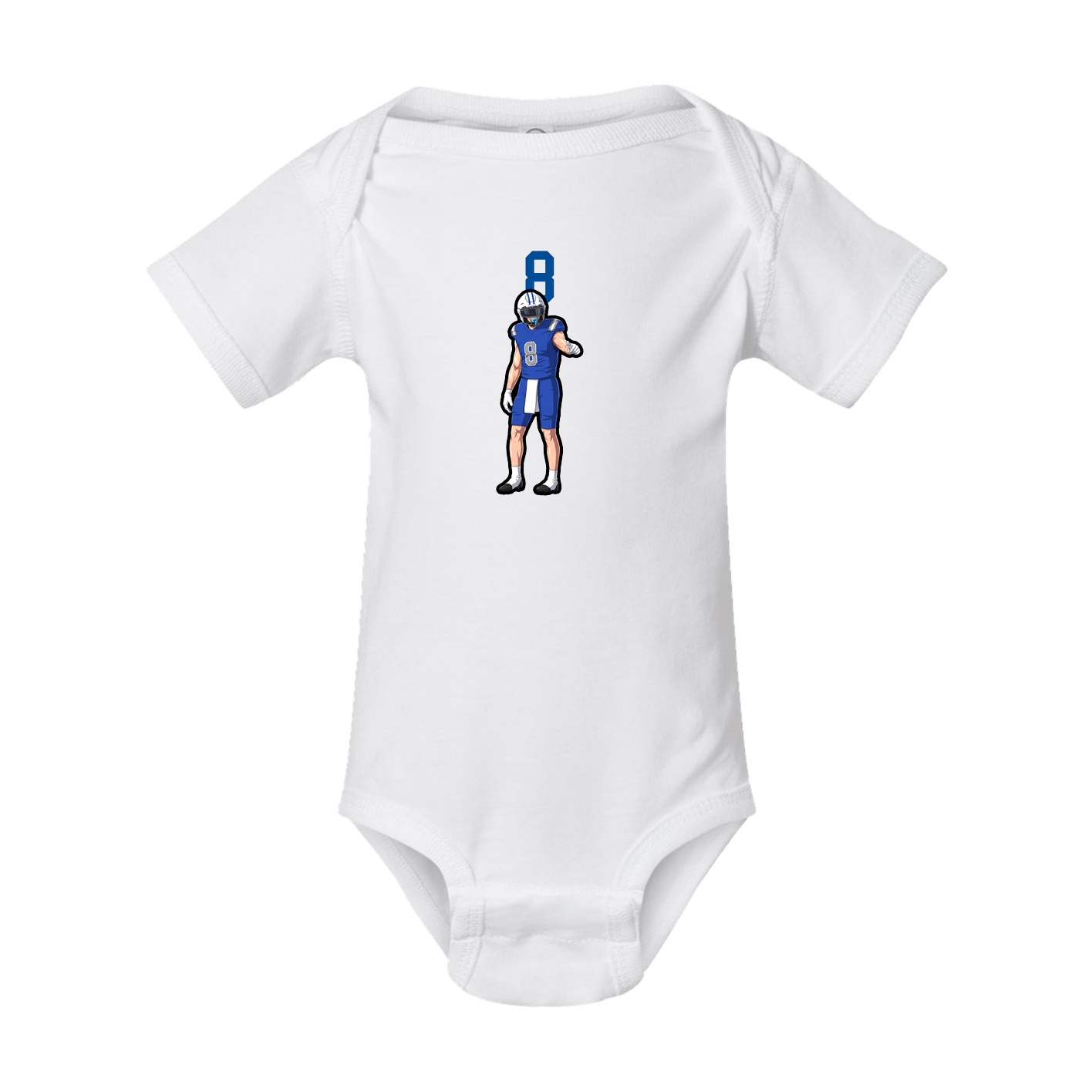 Baby Onesie — Number Top in White