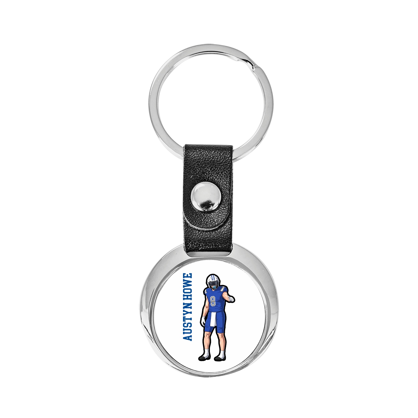 Key Chain — Name Vertical in Classic