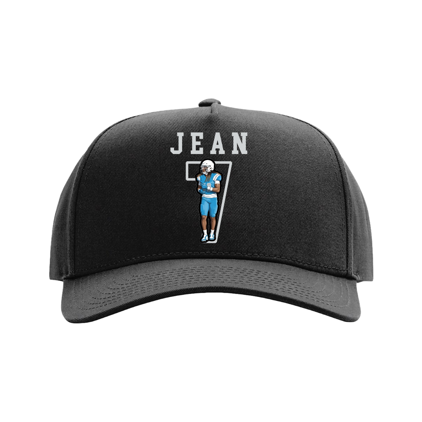 Full Fabric Five-Panel Champ Cap — Shirsey in Black