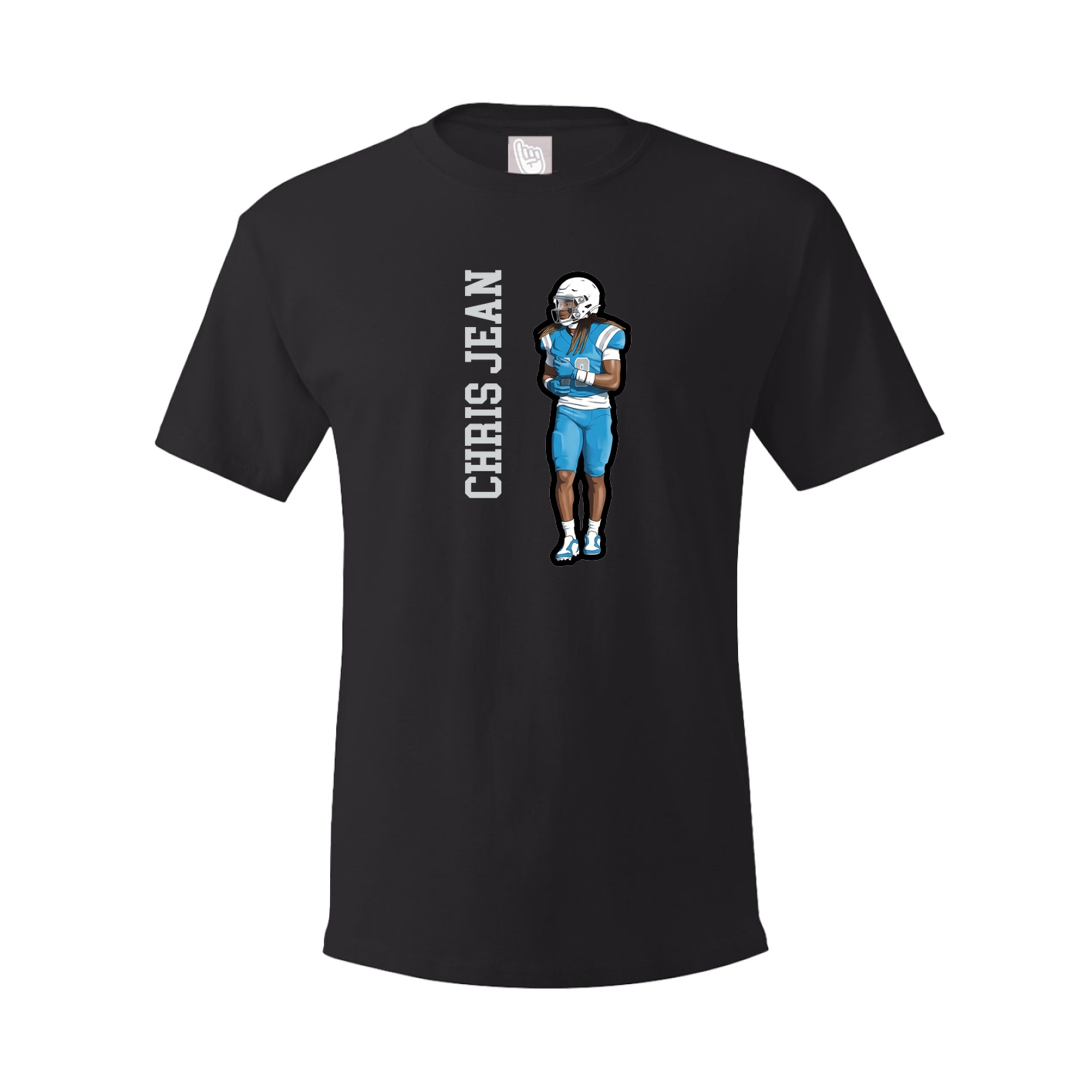Youth Tee — Name Vertical in Black