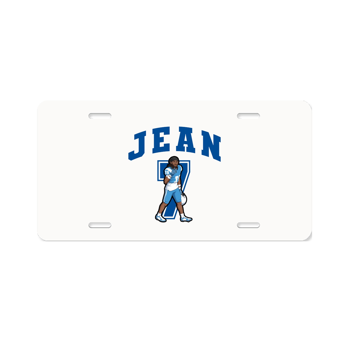 License Plate — Number in Classic