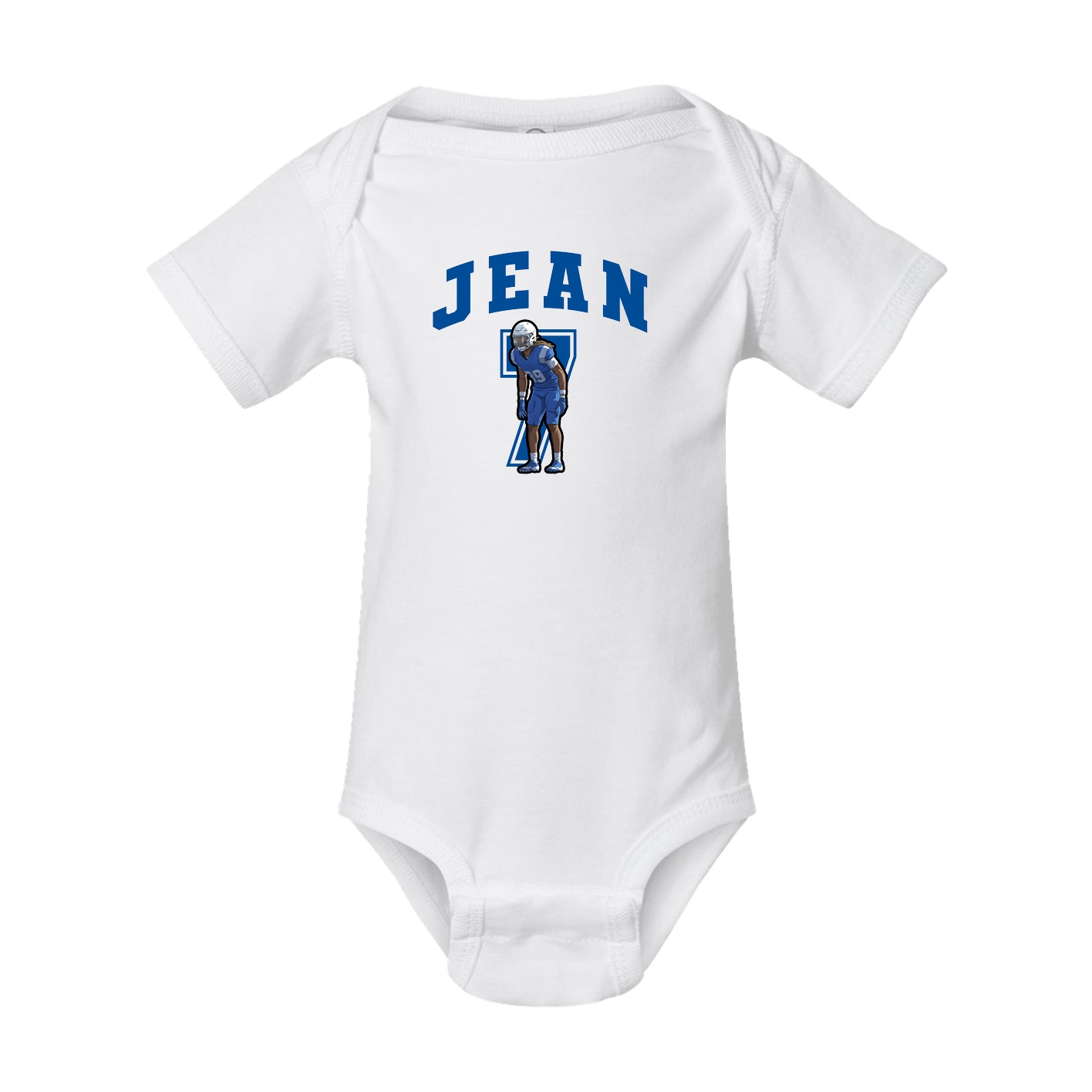 Baby Onesie — Number in White