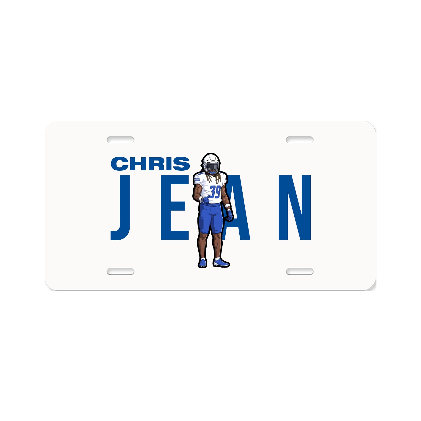 License Plate — Player Name in Classic