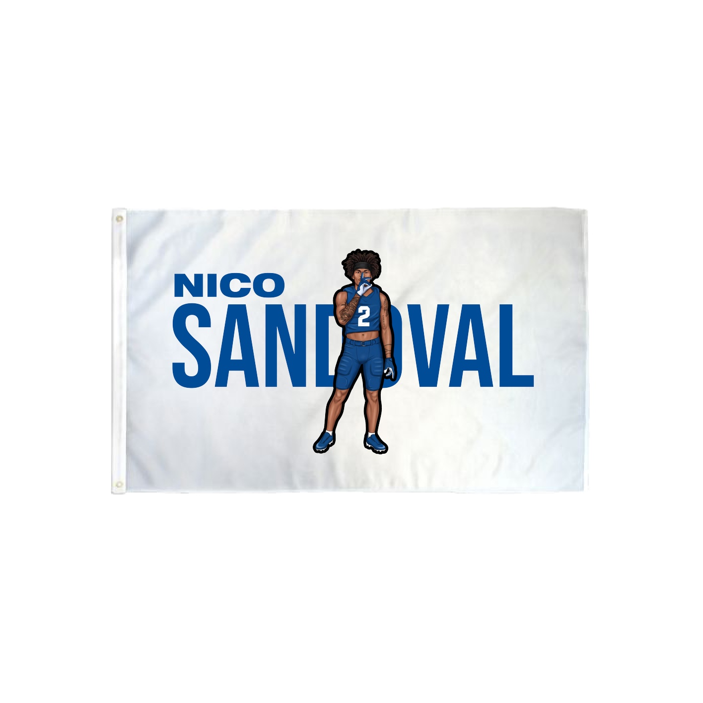 3x5 Flag — Player Name in Classic