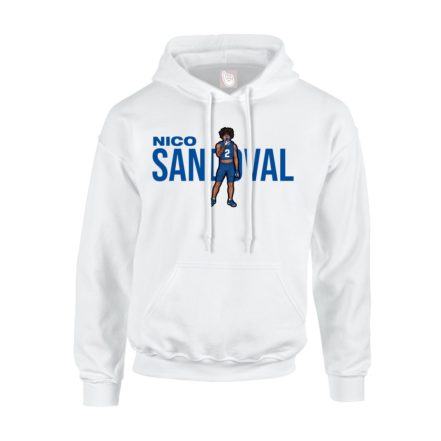 Hoodie — Player Name in White